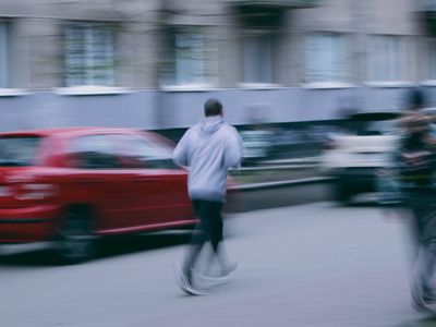 Blurred motion of legs during a fast cardio exercise.